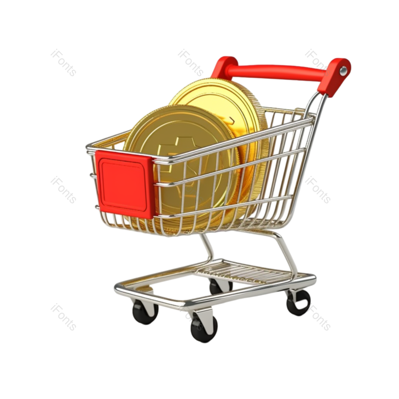 插画图片,商务元素,商店PNG,硬币免抠素材